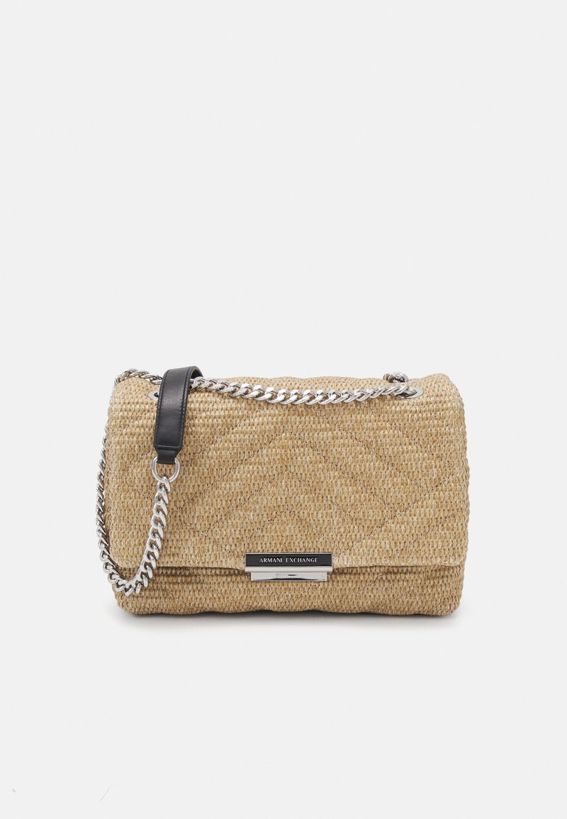 Armani Exchange CROSSBODY WOMANS - Borsa a tracolla - naturale/nero
