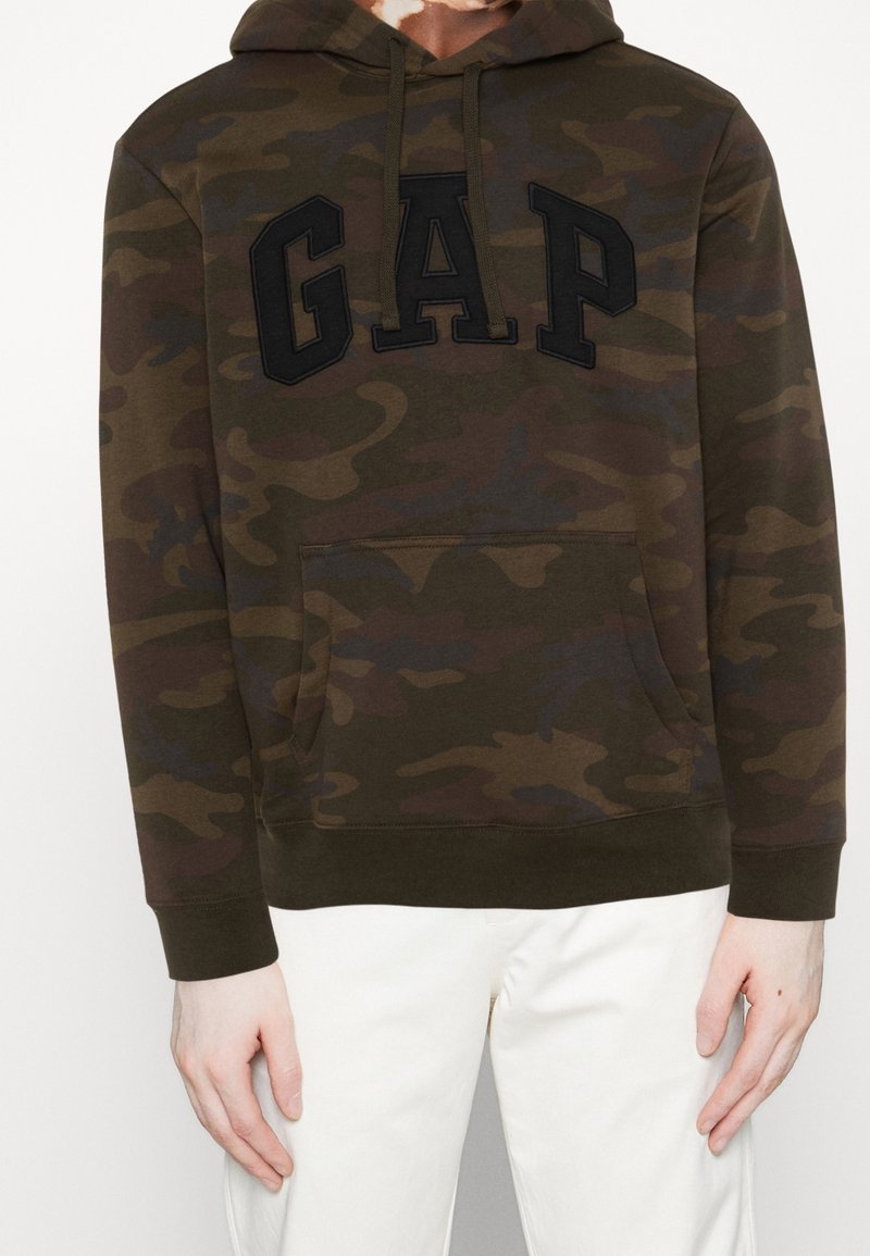 GAP Felpa con cappuccio - olive