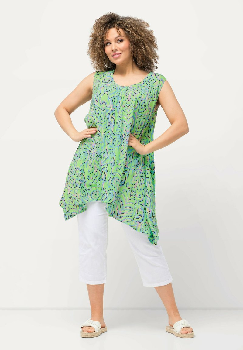 Ulla Popken GRAPHIC SLEEVELESS - Tuniek - mint green