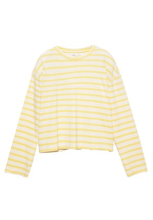 STRIPED - Långärmad tröja - yellow