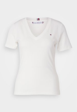 Tommy Hilfiger SLIM CODY - T-Shirt basic - ecru