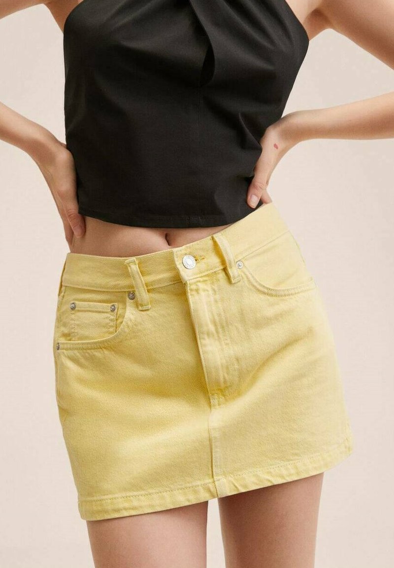 Damen Jeansröcke | Mango A-Linien-Rock jaune/gelb - YJ38668 Damen Jeansröcke | Mango A-Linien-Rock jaune/gelb - YJ38668