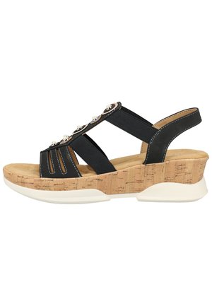 Rieker SANDALEN - Wedge sandals - pazifik 14