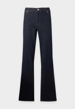 Vero Moda Curve, VMCMARI TESSA - Jean flare - dark blue denim