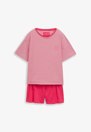 TOM TAILOR, TOM TAILOR BODYWEAR PYJAMA-SET MIT STREIFENMUSTER - Pyžamová súprava - red-medium-horizontal stripe