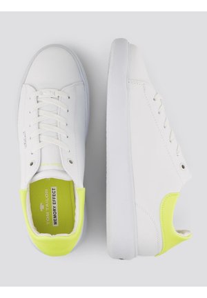 Sneaker low - white-neon-yellow