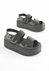 Next CHUNKY REGULAR WIDE FIT - Pleištapadžiai sandalai - black