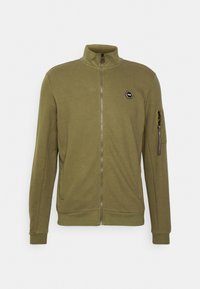 Camisola com fecho - dusty army