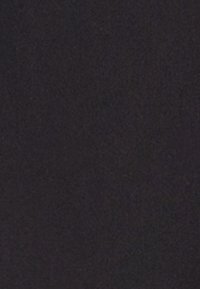 Black fabric with a smooth texture. The surface is consistent with no patterns or accents, displaying a deep, uniform color.