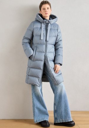 COAT WITH HOOD WELT POCKETS - Sulemantel - slate blue