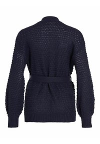 VILA VILIOMY LONG OPEN CARDIGAN - Adīta jaka - navy blazer