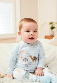 Next 2 PIECE SET - Leggings - Pantaloni - blue dinosaur