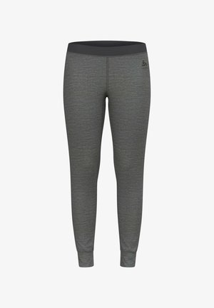 Leggings gris légers et extensibles avec un design ajusté. Dotés d'une taille lisse et d'un accent logo. Conviennent pour le sport et le confort.
