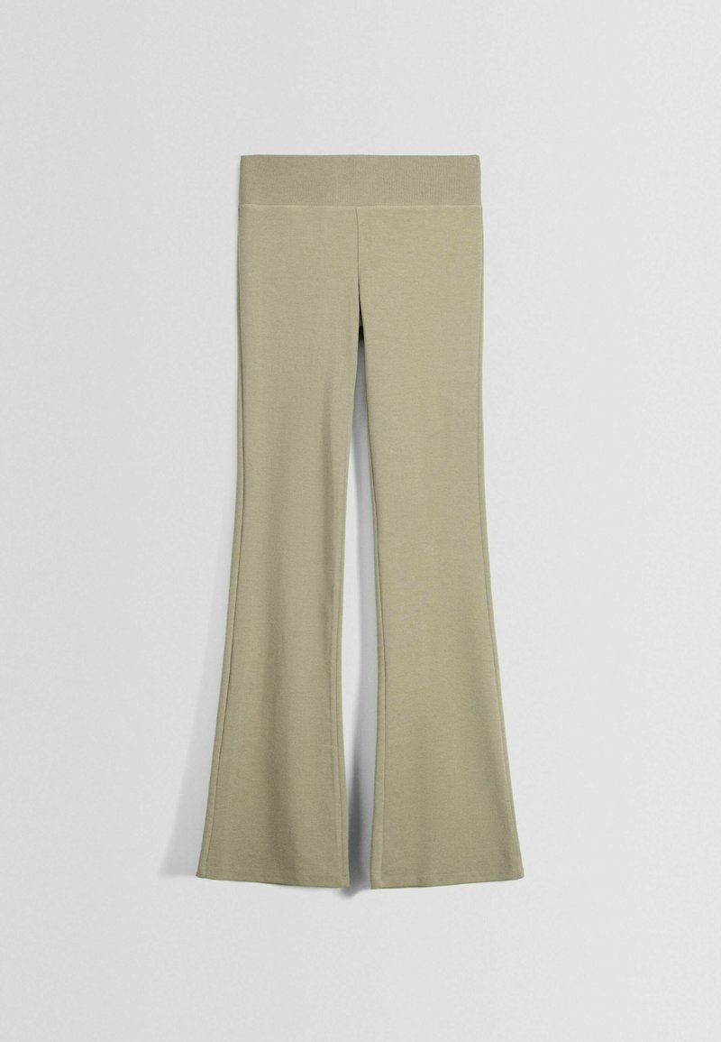 Bershka Broek donkergroen Bershka Broek donkergroen