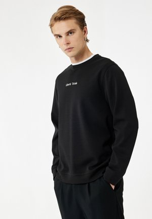 CREW NECK - Sweatshirt - black