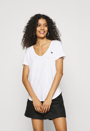ICON VNECK TEE - Camiseta básica - white