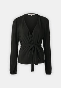 ONLKALYA PLISSE WRAP - Bluza - black