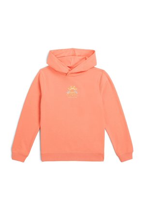 BACK PRINT - Sweat à capuche - coral pink