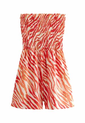 Jumpsuit - coral pink zebra