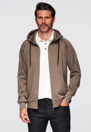 Sudadera con cremallera - brown