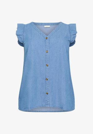 Kaffe Curve KCLOUISA - Bluza - medium blue chambray