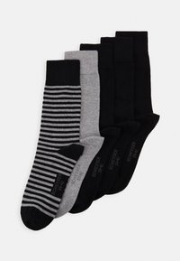 Schiesser 5 PACK - Chaussettes - black/mottled dark grey