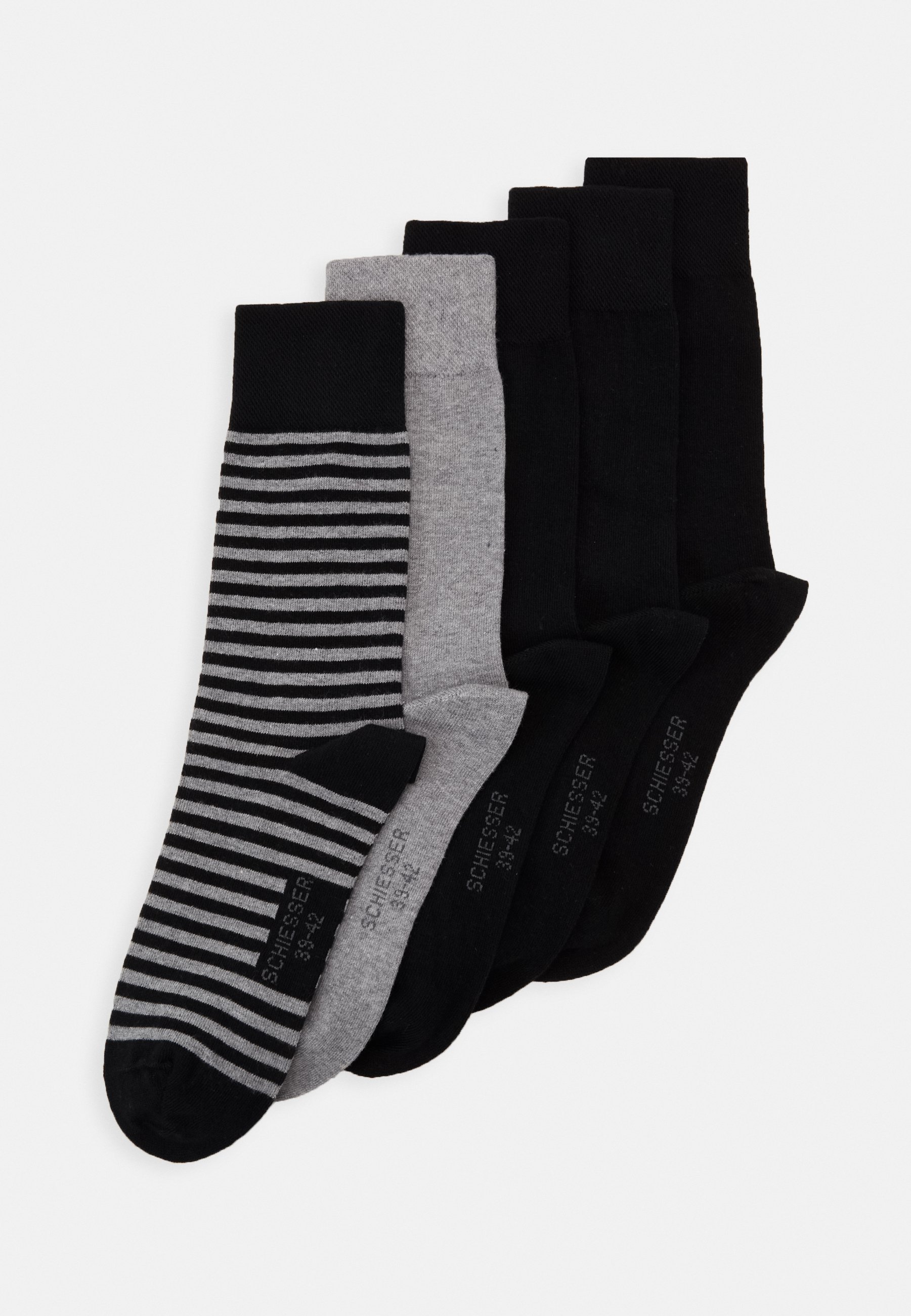 Schiesser PACK Socks black/mottled dark grey/black Zalando