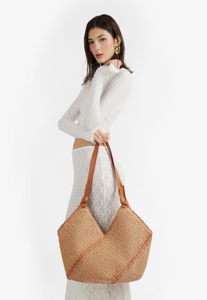 Miriade, SHOPPING DELMA. - Shopping bag - cuoio