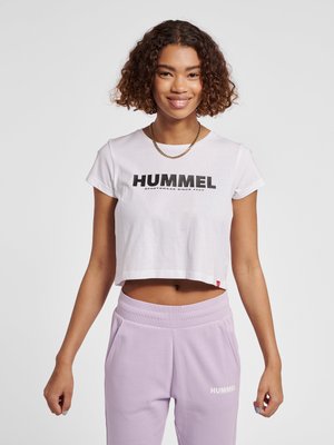 Hummel LLEGACY CROPPED  - T-shirt z nadrukiem