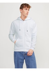 Jack & Jones JJEBRADLEY ZIP HOOD - Sweatjakke - white