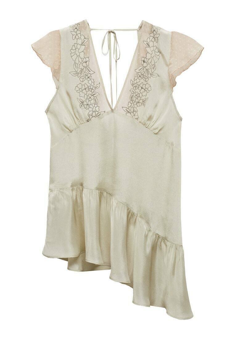 Mango Blouse beige