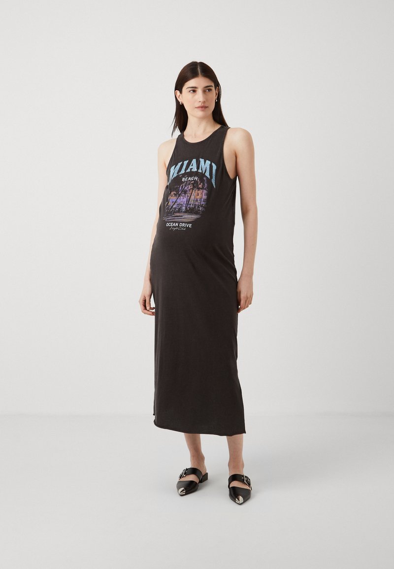 ONLY MATERNITY OLMLUCY LIFE DRIVE DRESS - Φόρεμα από ζέρσεϊ - black
