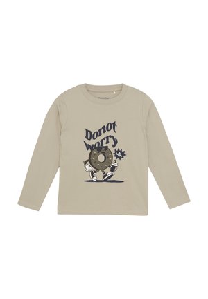 Minymo LONG SLEEVES - T-Shirt print - oxford tan