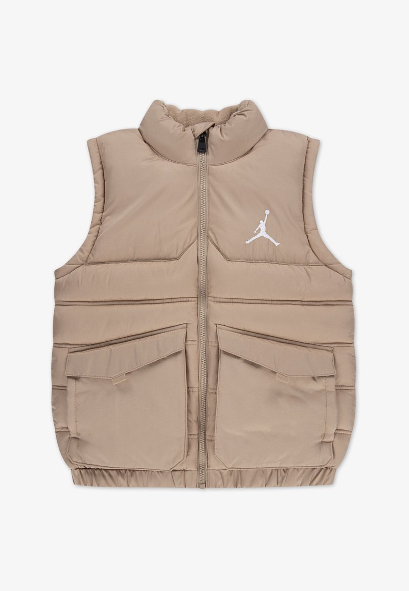 Jordan PUFFER FILLED VEST - Veste sans manches - hemp/white