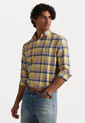 CUSTOM FIT TATTERSALL OXFORD SHIRT - Košeľa - yellow/pink multi