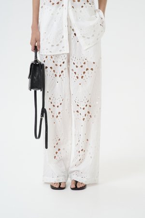 BAYLOR - Trousers - egret