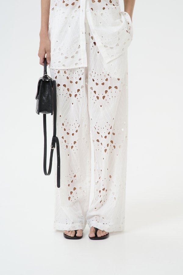 BAYLOR - Trousers - egret