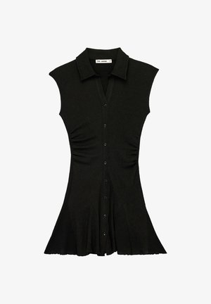 Koton, MINI SHIRT DRESS . - Blousejurk - black