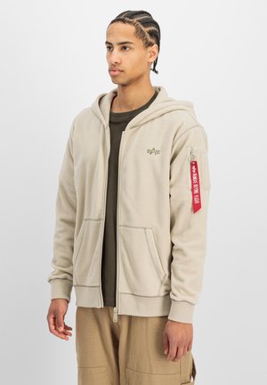 Alpha Industries, Sweater met rits - organic beige