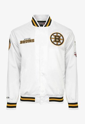 Mitchell & Ness CITY COLLECTION BOSTON BRUINS - Giubbotto Bomber - white