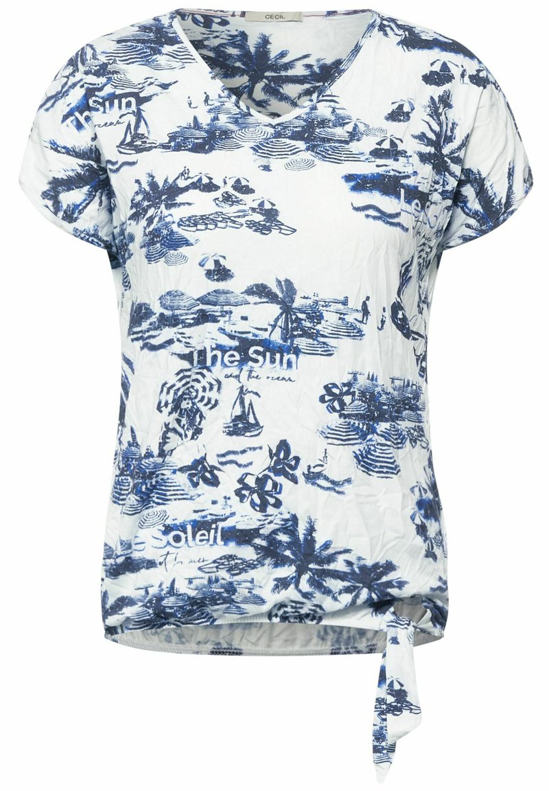 Damen T-Shirts | Cecil IN KNITTEROPTIK T-Shirt print weiß/offwhite - XS72578 Damen T-Shirts | Cecil IN KNITTEROPTIK T-Shirt print weiß/offwhite - XS72578