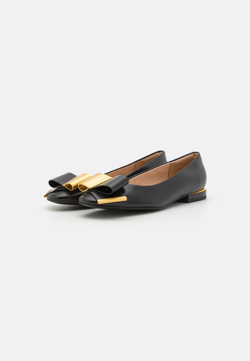 Patent Ted Baker Black Ballet Pumps Ted Baker DARIA BOW Ballet
