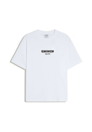 Bershka, EMINEM PRINT RELAXED FIT - T-SHIRT - T-shirts print - white