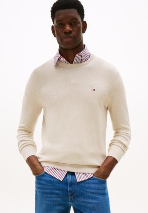 ESSENTIAL CREW NECK - Pullover - heathered oatmilk