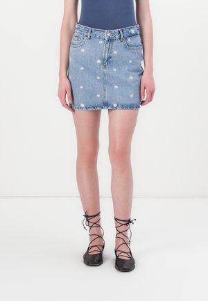 ONLSTELLA DAISY SKIRT - Denim skirt - light blue denim