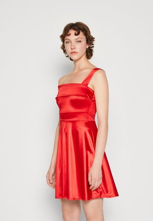 WAL G. KELLY ASYMMETRIC SKATER - Cocktail φόρεμα / Φόρεμα για πάρτι - red