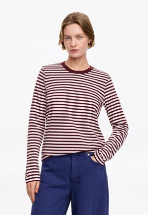 ARKET, ARKET IRIS SIGNATURE LONG-SLEEVE T-SHIRT - T-shirt à manches longues - pink burgundy