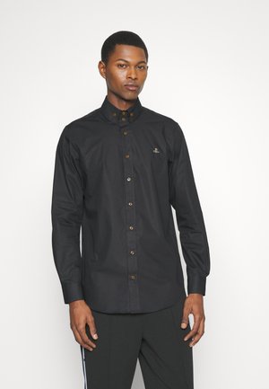 BUTTON KRALL UNISEX - Button-down blouse - black