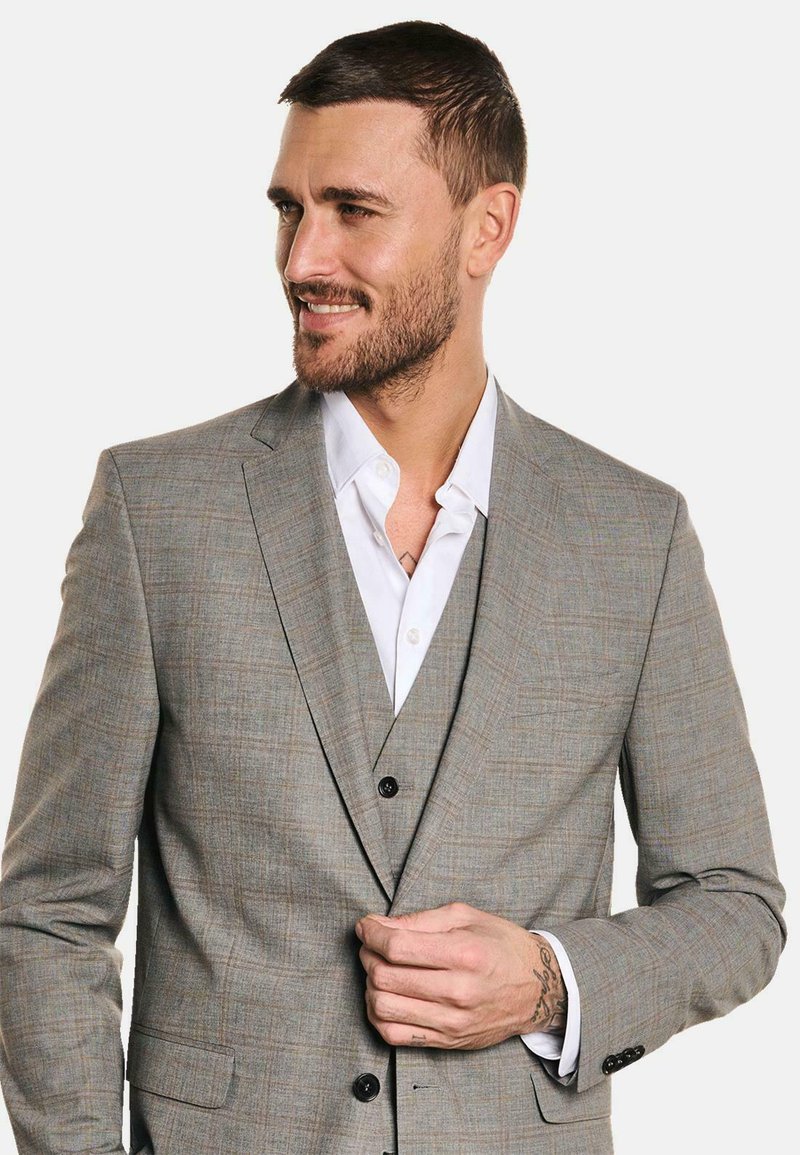 Herren Komplettanzüge | Emilio Adani DEZENT Sakko grau - LX89523 Herren Komplettanzüge | Emilio Adani DEZENT Sakko grau - LX89523