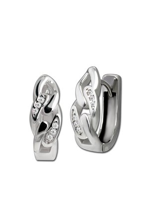 CREOLEN - Ohrringe - silberfarben, weiß